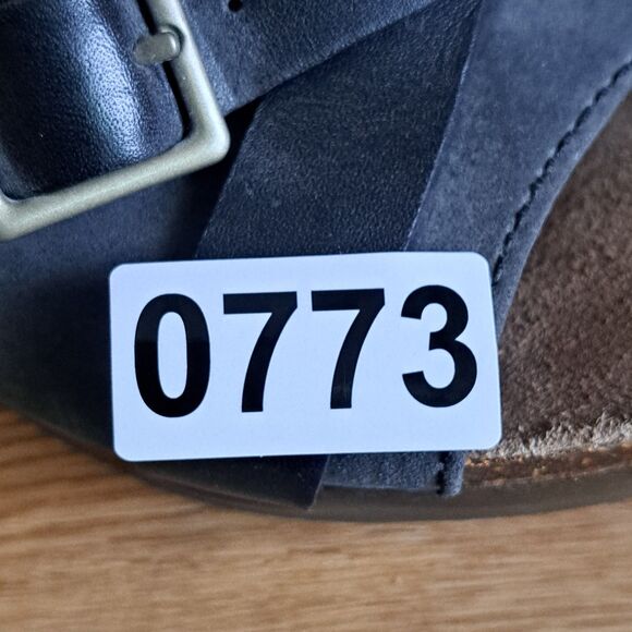 Dansko Dominique Womens 40 9 9.5 Black Leather Open Toe Block Heel Sandals - Picture 10 of 10